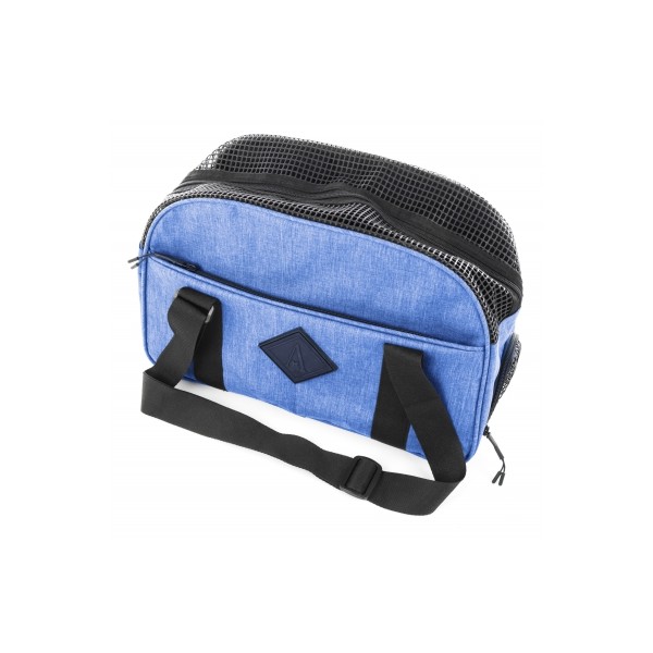 SAC DE TRANSPORT pour chien et chat Collection CROISETTE couleur bleu MARTIN SELLIER-DOGFRENCHTOUCH