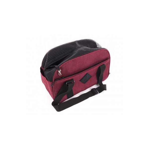 SAC DE TRANSPORT pour chien et chat Collection CROISETTE couleur rouge MARTIN SELLIER-DOGFRENCHTOUCH