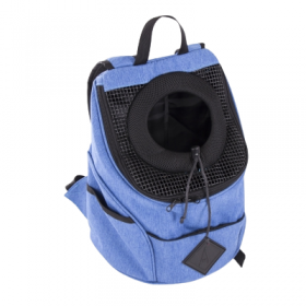 SAC CENTRAL pour chien et chat Collection CROISETTE couleur bleu jean's MARTIN SELLIER-DOGFRENCHTOUCH