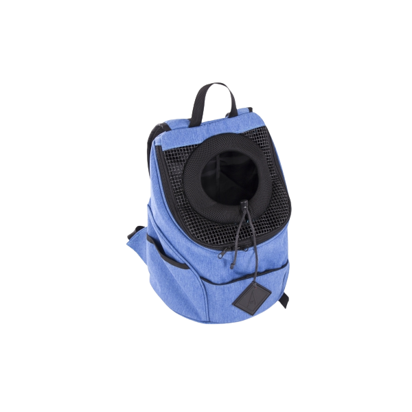 SAC CENTRAL pour chien et chat Collection CROISETTE couleur bleu jean's MARTIN SELLIER-DOGFRENCHTOUCH
