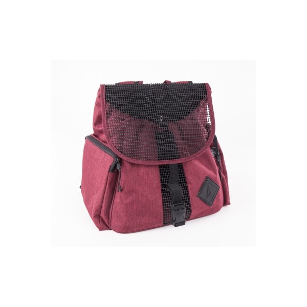 SAC VENTRAL pour chien et chat Collection CROISETTE couleur rouge MARTIN SELLIER-DOGFRENCHTOUCH