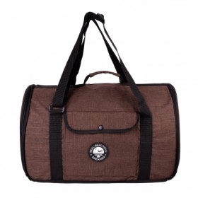 SAC DE TRANSPORT pour chien et chat TUNNEL Collection REAL DREAMER marron MARTIN SELLIER-DOGFRENCHTOUCH