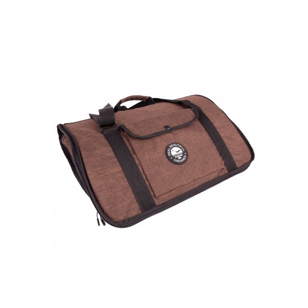 SAC DE TRANSPORT pour chien et chat TUNNEL Collection REAL DREAMER marron MARTIN SELLIER-DOGFRENCHTOUCH