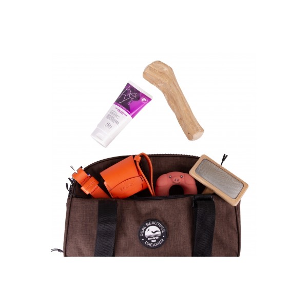 SAC DE TRANSPORT pour chien et chat Collection REAL DREAMER couleur marron MARTIN SELLIER-DOGFRENCHTOUCH