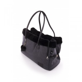 SAC MOELLEUX pour chien et chat Collection FAUBOURG couleur gris IMAGE-DOGFRENCHTOUCH