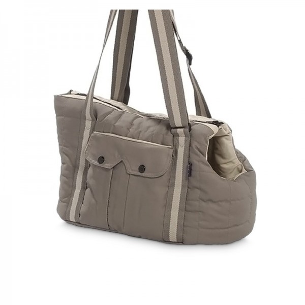 Sac de transport pour chien couleur beige VADROUILLE BOBBY