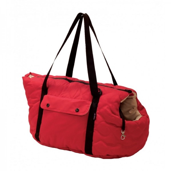 Sac de transport pour chien couleur rouge PROMENADE BOBBY