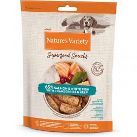 FRIANDISES pour chien SUPERFOOD SNACKS au saumon NATURE'S VARIETY-DOGFRENCHTOUCH