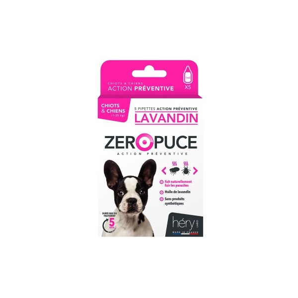 copy of Pipettes antiparasitaires au Lavandin pour grands chiens x12 HERY