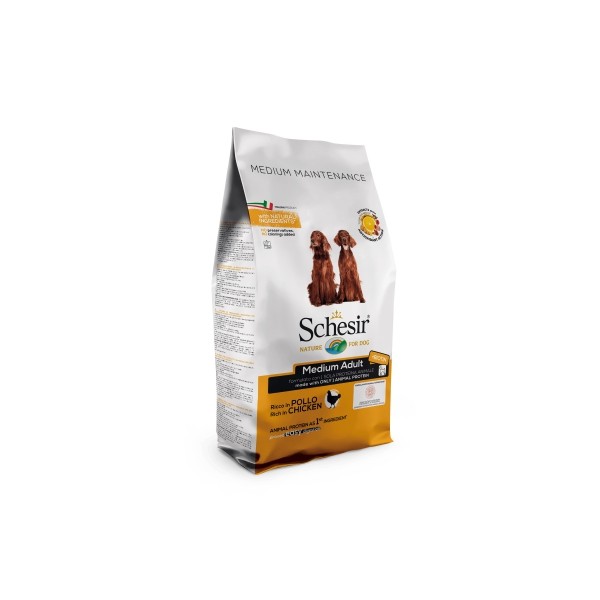 Croquettes pour chien moyen au poulet format 12Kg SCHESIR