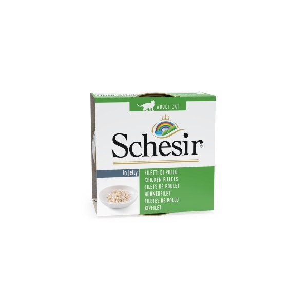 Patée pour chat au poulet en gelée x14 SCHESIR