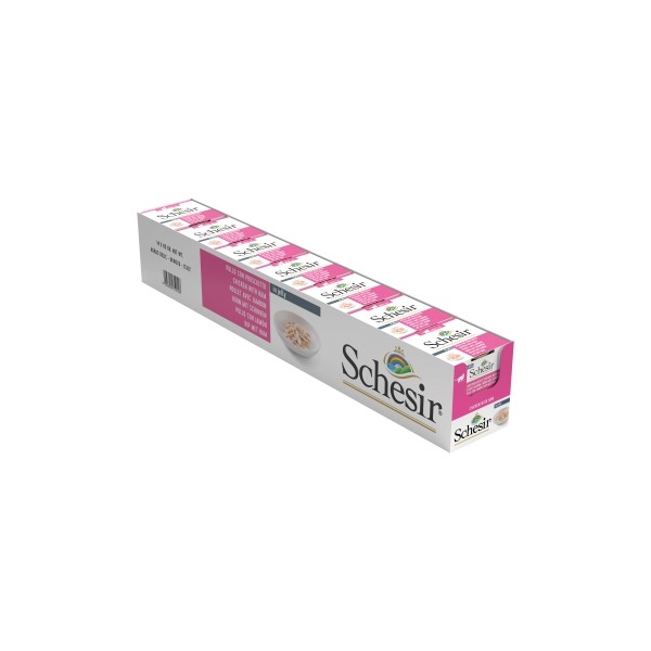 Patée pour chat au poulet et jambon en gelée x14 SCHESIR