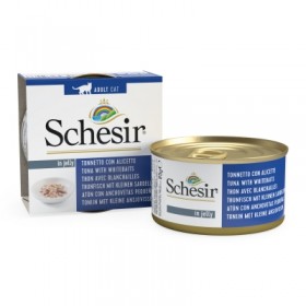 PATEE pour chat THON et BLANCHAILLES en gelée 14x85g SCHESIR - DOGFRENCHTOUCH
