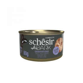 Filets En Bouillon pour chat au poulet et au canard 80gx12 AFTER DARK SCHESIR