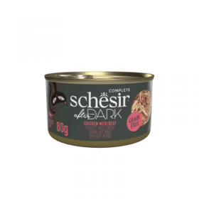 Filets En Bouillon pour chat au poulet et au boeuf 80gx12 AFTER DARK SCHESIR