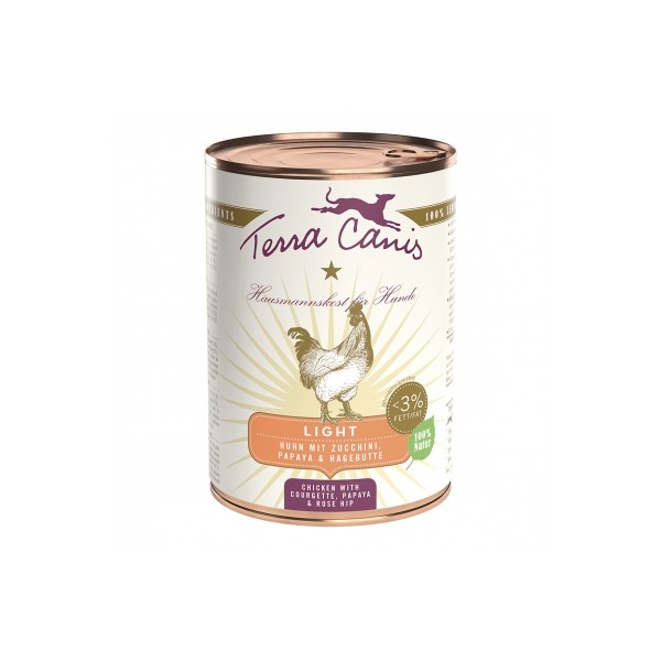 Patée pour chien Light au poulet 6x400g TERRA CANIS