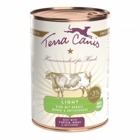 LOT DE 6 Patée pour chien LIGHT au BOEUF 400g TERRA CANIS
