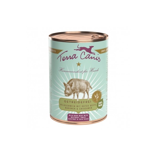 Patée pour chien au sanglier 6x Grain Free TERRA CANIS