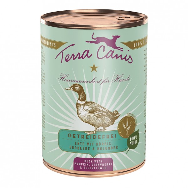 Patée pour chien au canard 6x Grain Free TERRA CANIS