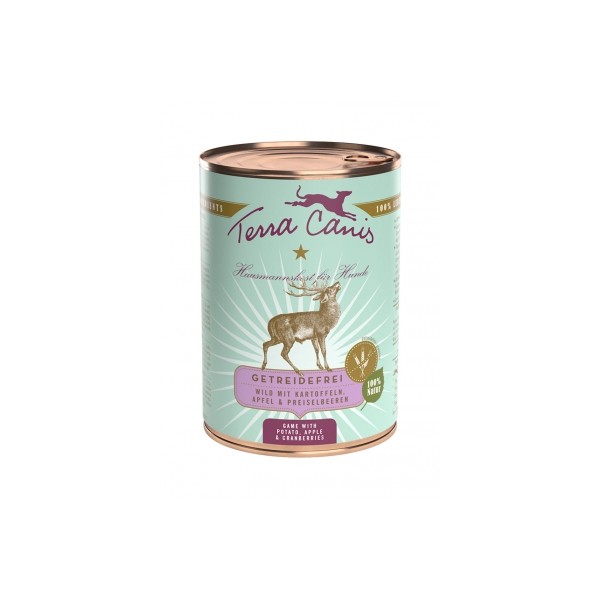 Patée pour chien au Gibier 6x400g Grain Free TERRA CANIS