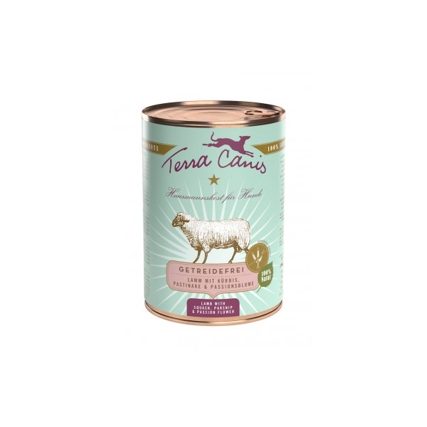 Patée pour chien à l'agneau 6x400g Grain Free TERRA CANIS