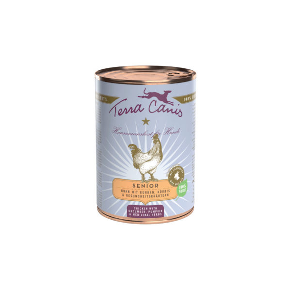 Patée pour chien senior au poulet 6x400g TERRA CANIS