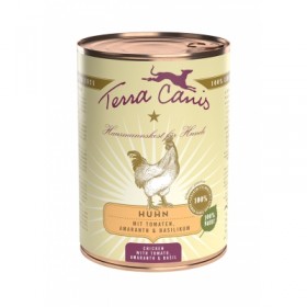 LOT DE 6 Patée pour chien CLASSIC au POULET 400g TERRA CANIS