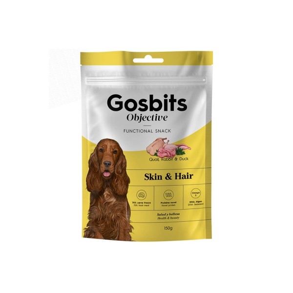 Friandises pour chien Gosbits Skin&Hair Dog Objective GOSBI