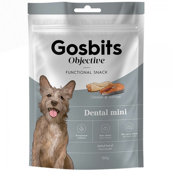 Friandises pour chien Gosbits Dental Mini Dog Objective GOSBI