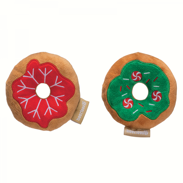 JOUET pour chien PELUCHE DONUT DE NOËL BEEZTEES