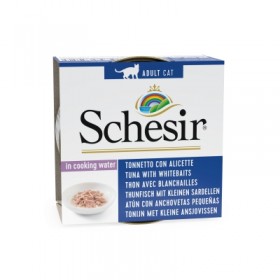 PATEE pour chat AU NATUREL thon et blanchailles 14x85g SCHESIR - DOGFRENCHTOUCH