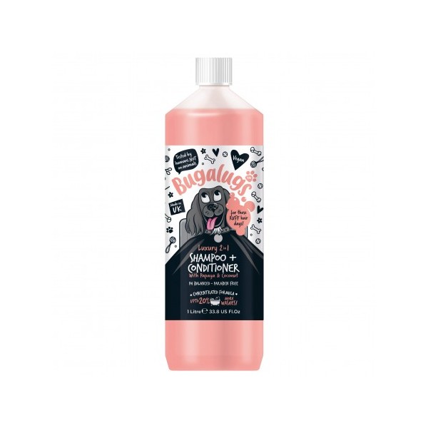 Shampooing conditionneur pour chien LUXURY 2 EN 1 BUGALUGS