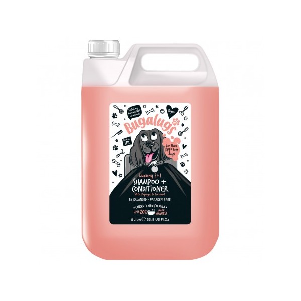 Shampooing conditionneur pour chien LUXURY 2 EN 1 BUGALUGS