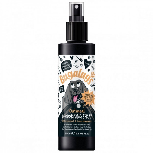 Spray déodorant pour chien OATMEAL avec coco & citron vert BUGALUGS