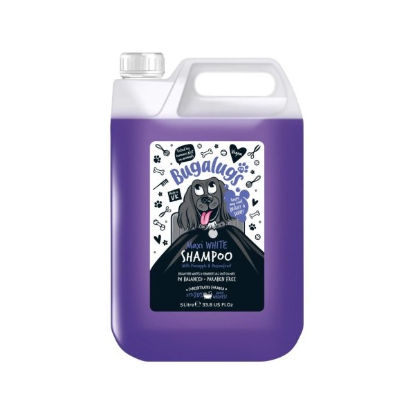 Shampooing pour chien blanchissant MAXI WHITE BUGALUGS