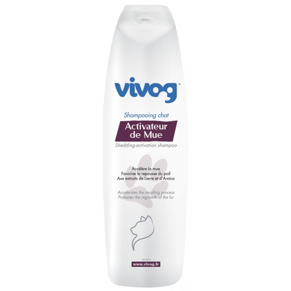 SHAMPOOING PROFESSIONNEL pour chien et chat ACTIVATEUR DE MUE VIVOG-DOGFRENCHTOUCH