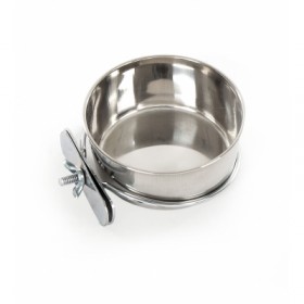 Gamelle inox à fixer sur une cage VIVOG
