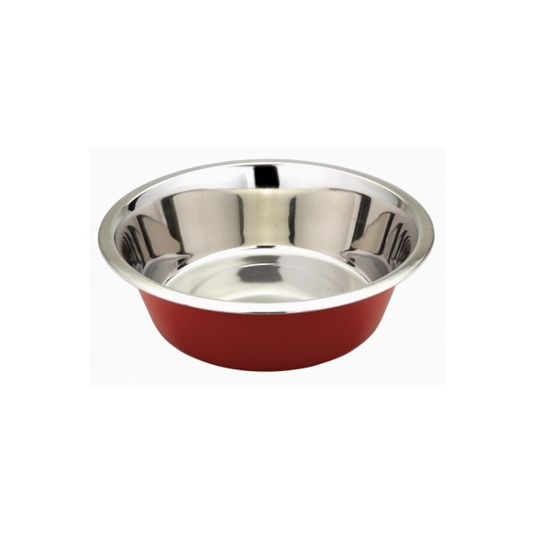 GAMELLE INOX pour chien 4,7 litres couleur CERISE VIVOG-DOGFRENCHTOUCH