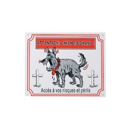 Plaque humour chiens et chats KARLIE