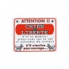 PLAQUE déco humour CHIEN EN LIBERTE KARLIE - DOGFRENCHTOUCH