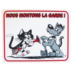 Plaque humour chiens et chats KARLIE