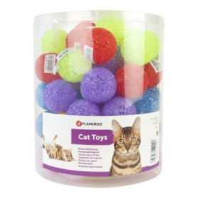 Jouet pour chat Balle scintillante avec grelot 4 cm FLAMINGO