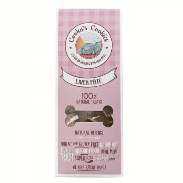 FRIANDISES pour chien PATÉ DE FOIE forme carrée COOKA'S COOKIES