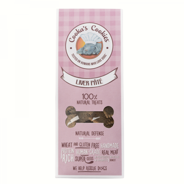 Friandises pour chien PATÉ DE FOIE forme carrée COOKA'S COOKIES