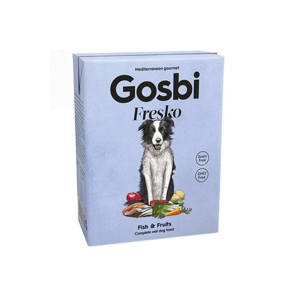 Alimentation humide pour chien Fresko Dog FISH&FRUITS Adult GOSBI
