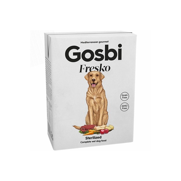 Alimentation humide pour chien Fresko Dog STERILIZED GOSBI