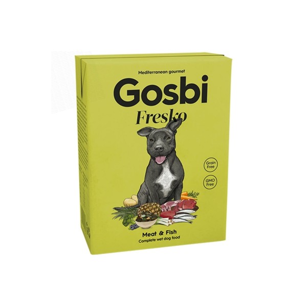 Alimentation humide pour chien Fresko Dog MEAT&FISH GOSBI