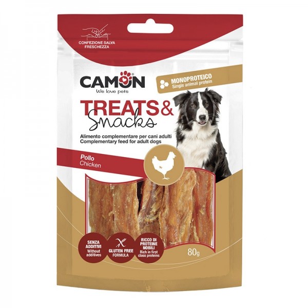 Friandises pour chien lamelles fines au poulet moelleux CAMON