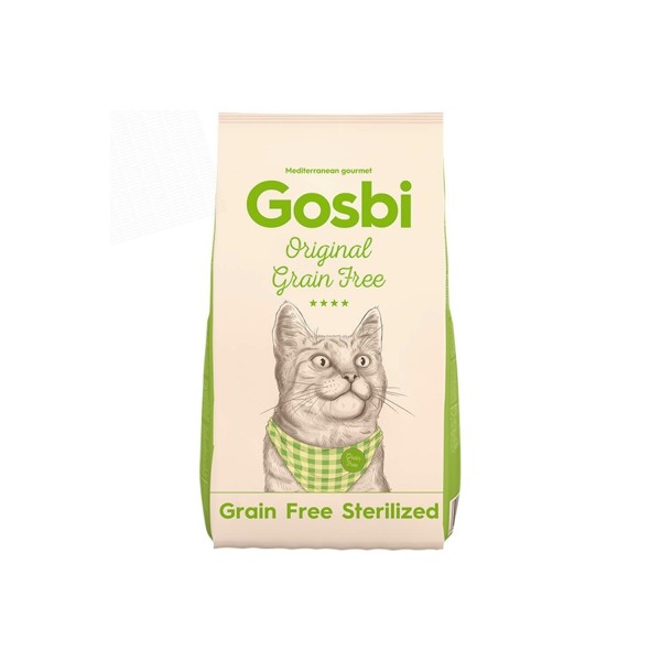Croquettes pour chats stérilisés ORIGINAL CAT GRAIN FREE STERILIZED GOSBI