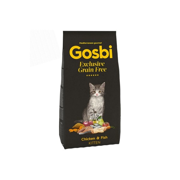 Croquettes pour chatons sans céréales EXCLUSIVE GRAIN FREE CHICKEN&FISH GOSBI